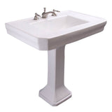 Barclay - Corbin Basin Only w/ 8'' WS Hole,W/ Overflow, White - White