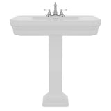 Corbin Basin Only w/ 8'' WS Hole,W/ Overflow, White