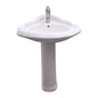 Barclay - Ethan Corner Basin Only with 1-Faucet Hole,W/Overflow,WH - White