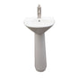 Barclay - Gair Basin Only with1-Faucet Hole,W/ Overflow, White - White