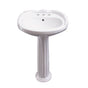Barclay - Silvi 20'' Basin Only with 6'' Centerset,W/ Overflow,WH - White