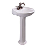 Barclay - Arianne 19'' Basin Only with 4'' Center Set,W/ Overflow,WH - White