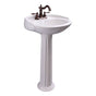 Barclay - Arianne 19'' Basin Only with 4'' Center Set,W/ Overflow,WH - White