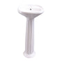 Barclay - Silvi 15'' Basin Only with 1-Faucet Hole,W/ Overflow,WH - White