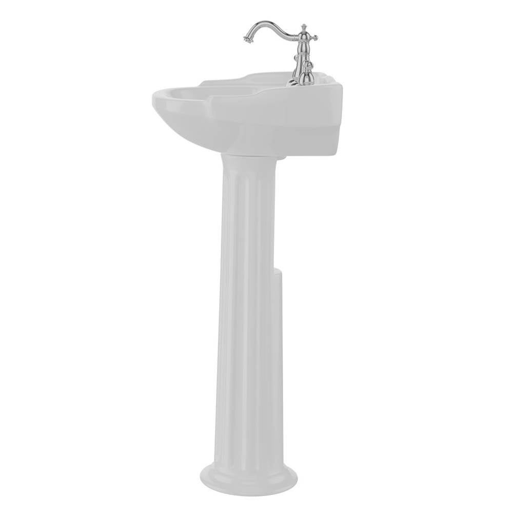 Silvi 15'' Basin Only with 1-Faucet Hole,W/ Overflow,WH