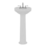 Silvi 15'' Basin Only with 4'' Center Set,W/ Overflow,WH