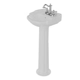 Silvi 15'' Basin Only with 4'' Center Set,W/ Overflow,WH