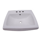 Barclay - Ambrose Basin Only for 4'' CC Overflow, White - White