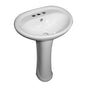 Barclay - Ashley Basin Only For 4'' CC Faucet Hole, Overflow, White - White