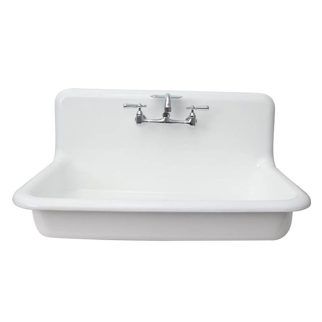 Barclay - Kerville 36'' Lavatory Sink 8'' Widespread,Wall Hung,White - White