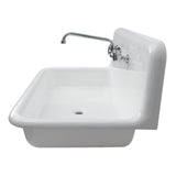 Kerville 36'' Lavatory Sink 8'' Widespread,Wall Hung,White