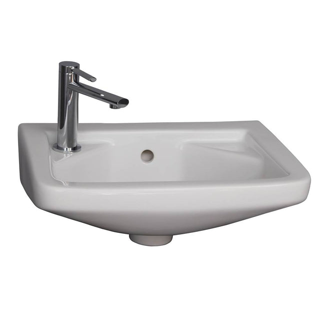 Barclay - Mirna Wall-Hung Basin Hole on left, White - White