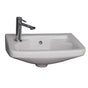Barclay - Mirna Wall-Hung Basin Hole on left, White - White