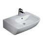 Barclay - Elena 25'' Above Counter Basin Deck on Left, 1 Hole, White - White