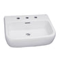 Barclay - Metropolitan 600 Ped Lav Basin 8'' cc, White - White