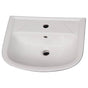 Barclay - Lara 510 Ped Lav Basin 1 Hole, White - White