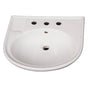 Barclay - Cynthia 520 Ped Lav Basin 8'' cc, White - White