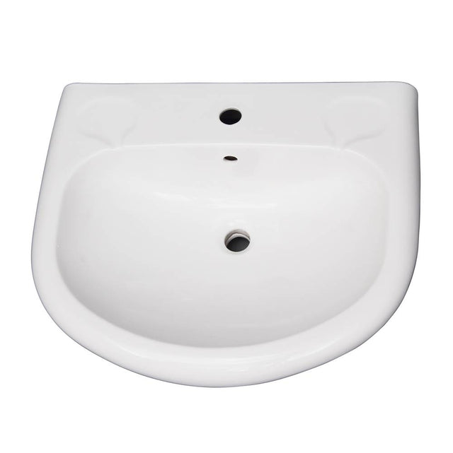 Barclay - Orient 660 Ped Lav Basin 1 Hole, White - White