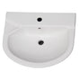 Barclay - Anabel 555 Ped Lav Basin 1 Hole, White - White