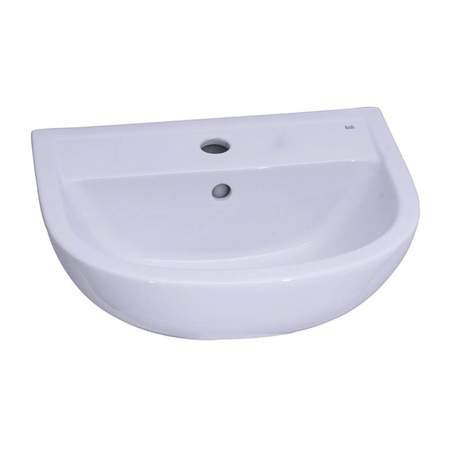 Barclay - Compact 500 Ped Lav Basin 1 Hole, White - White