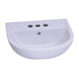 Barclay - Compact 500 Ped Lav Basin 4'' cc, White - White
