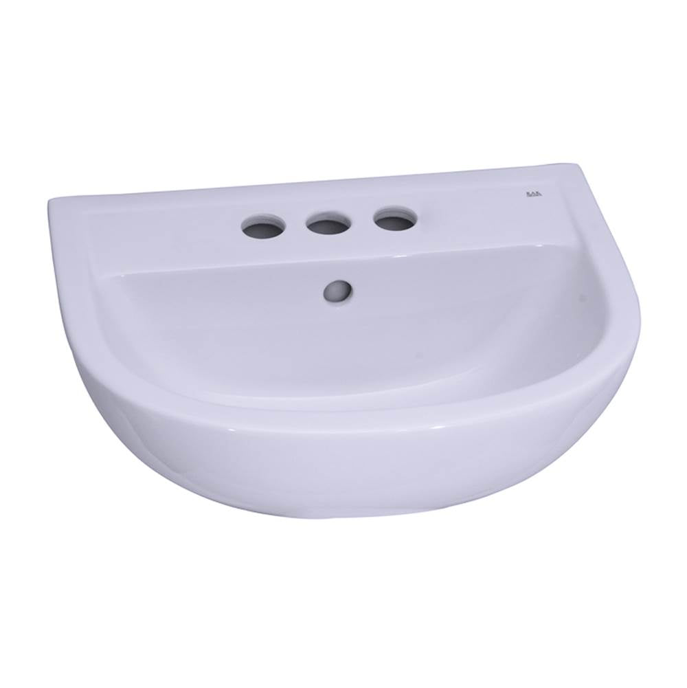 Barclay - Compact 545 Ped Lav Basin 4'' cc, White - White