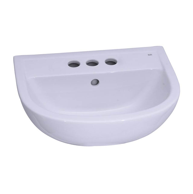 Barclay - Compact 545 Ped Lav Basin 4'' cc, White - White