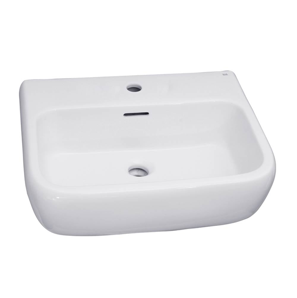 Barclay - Metro 600 Wall-Hung Basin 1-Hole, White - White