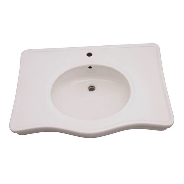 Barclay - Galaxy 28'' Basin - White One Faucet Hole - White