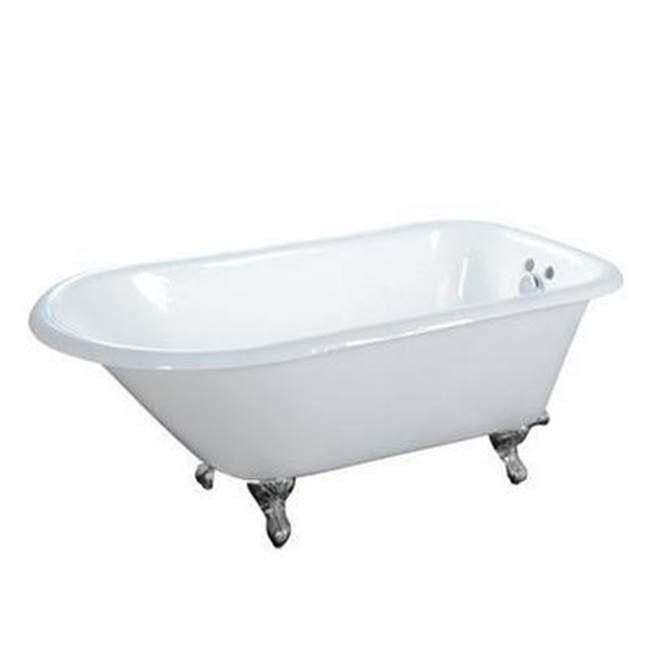 Abbey Cast Iron Roll Top WH, 48'', 3-3/8'' Holes, WH Feet