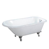 Abbey Cast Iron Roll Top WH, 48'', 3-3/8'' Holes, WH Feet