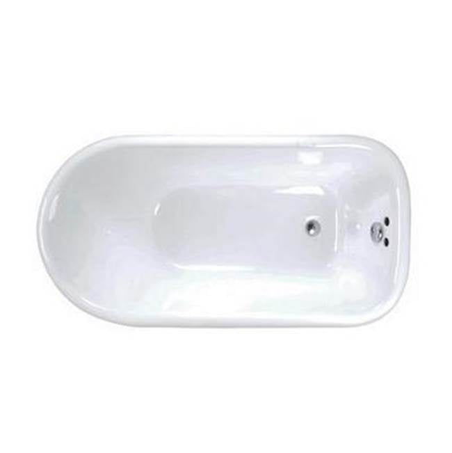 Abbey Cast Iron Roll Top WH, 48'', No Holes, WH Feet