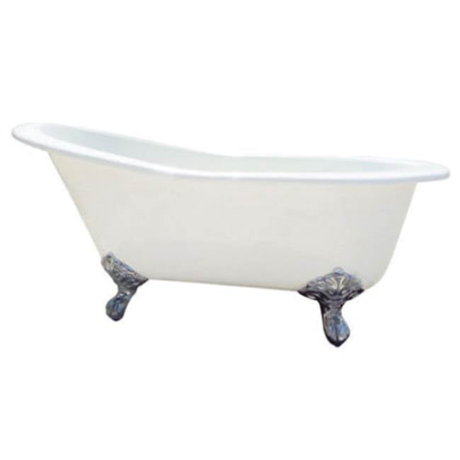 Barclay - Giselle Cast Iron Slipper, 57'' WH, No Holes, BL Imp Feet - Black
