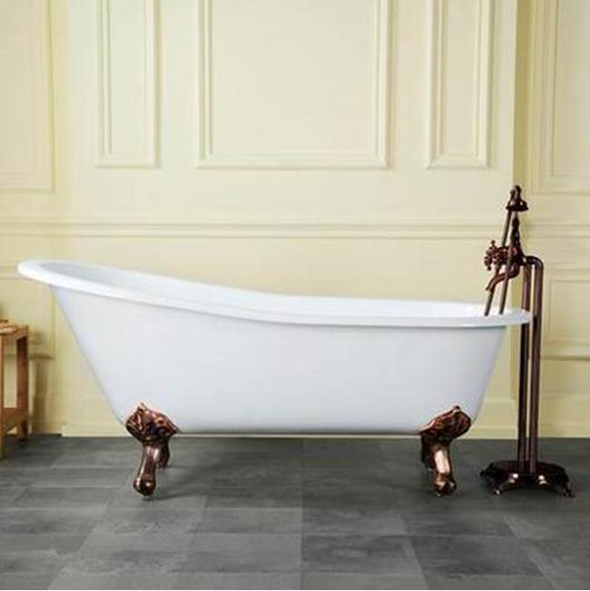 Giselle Cast Iron Slipper, 57'' WH, No Holes, BL Imp Feet