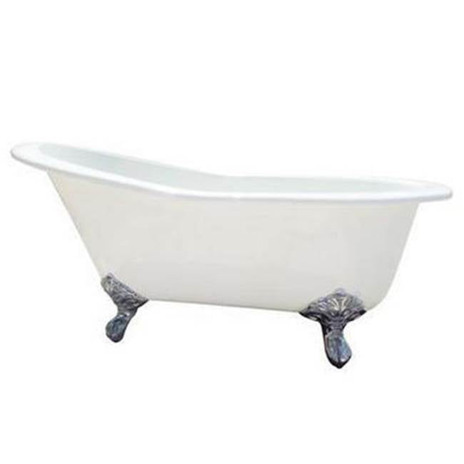 Halifax Cast Iron Slipper, 61'' WH, No Holes, BL Imp Feet