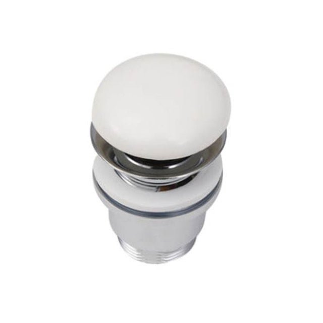 Barclay - Pop up ceramic drain for SLIM Feeling Basin,Matt White - Matte White