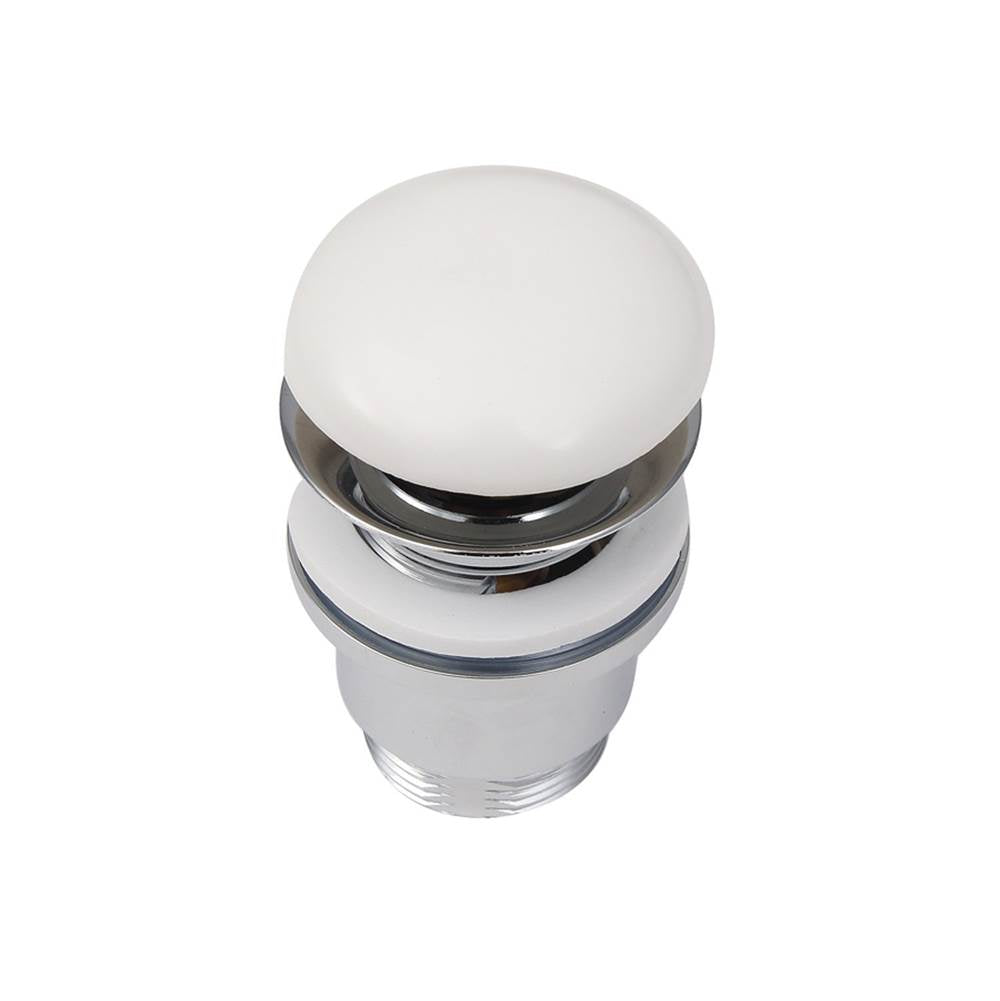 Barclay - Pop up ceramic drain for SLIM Feeling Basin, White - White
