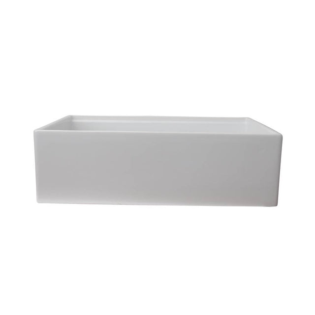 Barclay - Crofton 33''  Single Bowl Sink w/Ledge,Plain Front,White - White