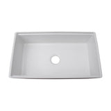 Crofton 33''  Single Bowl Sink w/Ledge,Plain Front,White