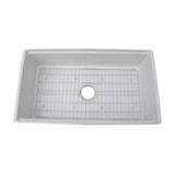 Crofton 33''  Single Bowl Sink w/Ledge,Plain Front,White