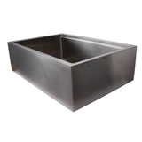 Bailey 33'' Stainless Steel Sngle Bowl Apron Front Sink w/Ledge