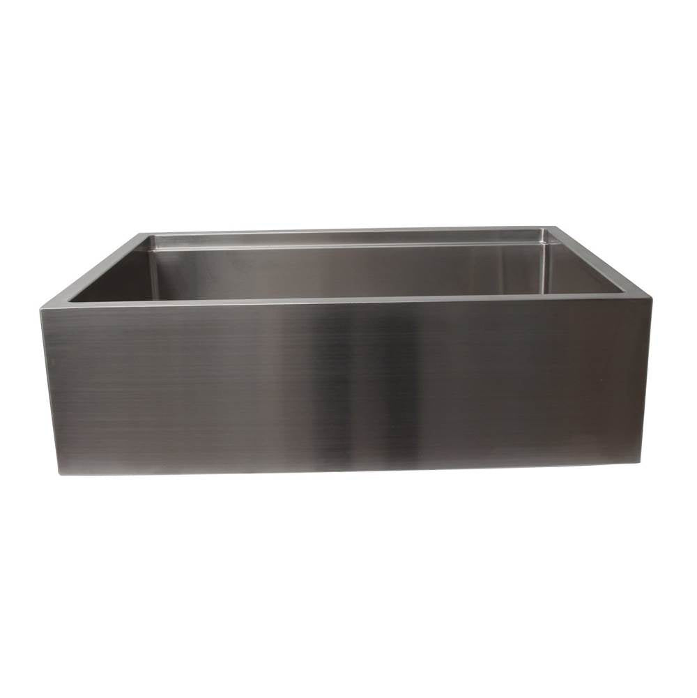 Barclay - Bailey 30'' Stainless Steel Sngle Bowl Apron Front Sink w/Ledge