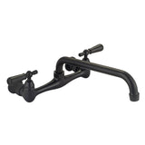 Barclay - Dollie Wall Mount,Lever Handle 10'' Spout w/ceramic Disc, MB - Matte Black