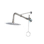 Barclay - Outdoor Shower Wall Mount 8'' Supports 15'',Brushed Stainless - Brushed Stainless