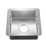 Barclay - Rena 15'' GOLD SS Square Sink w/GOLD Wiregrid & Strainer - Gold