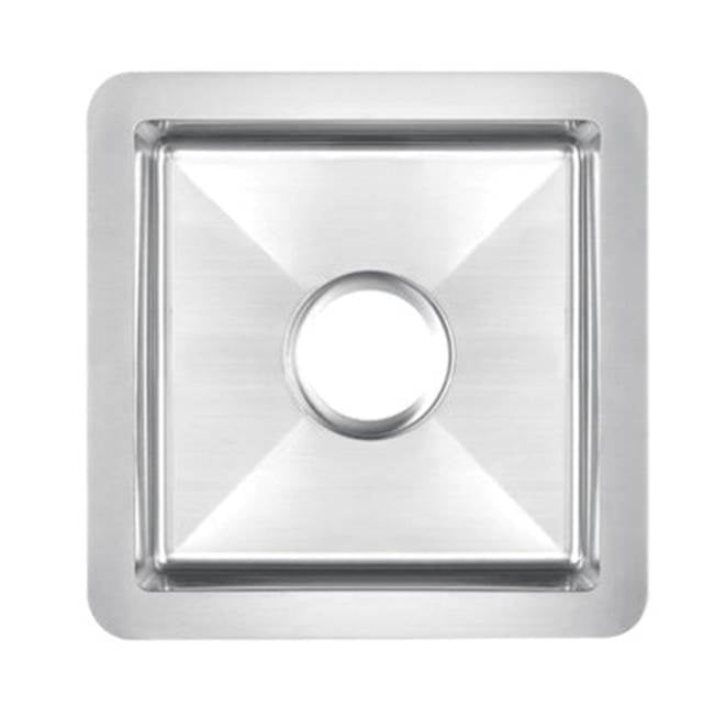 Rena 15'' GOLD SS Square Sink w/GOLD Wiregrid & Strainer