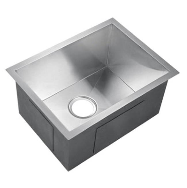Sabrina 15'' GOLD SS Prep Sink w/GOLD Wiregrid & Strainer