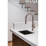 Sabrina 15'' GOLD SS Prep Sink w/GOLD Wiregrid & Strainer