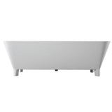Scofield 67'' BARstone Freestanding Tub, White Gloss