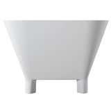 Scofield 67'' BARstone Freestanding Tub, White Gloss
